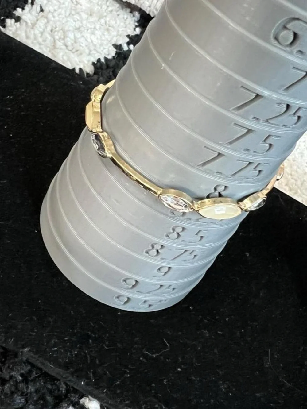 Y2K gold tone bangle stack